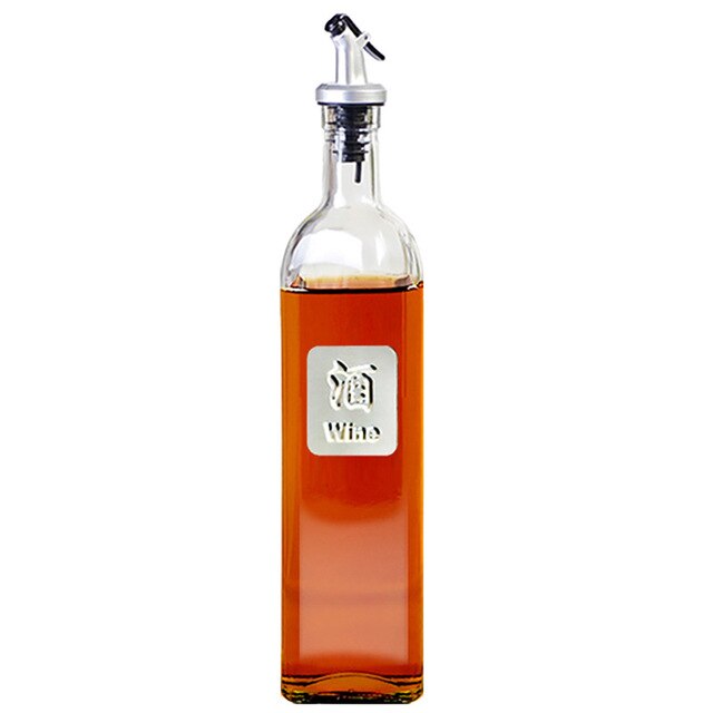 Botella de vidrio para aceite de cocina