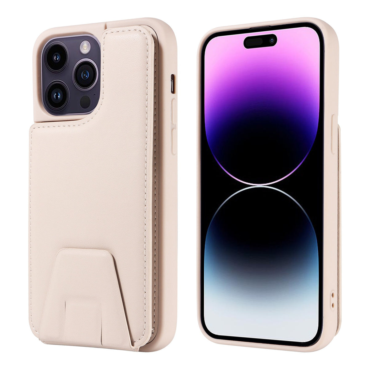 Funda para iPhone con tarjetero tipo acordeón en PU
