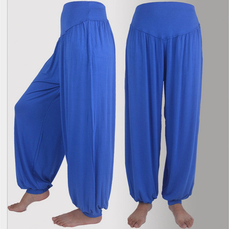 Pantalón deportivo holgado tipo bombacho para mujer