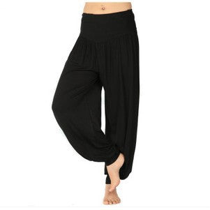 Pantalón deportivo holgado tipo bombacho para mujer