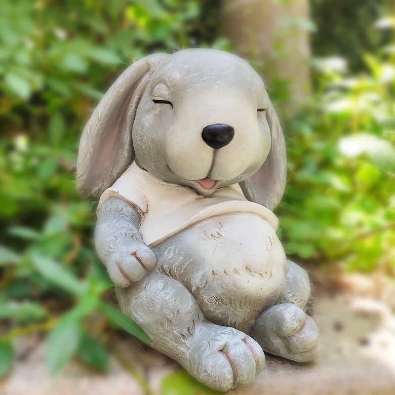 Figuras decorativas de conejos para jardín