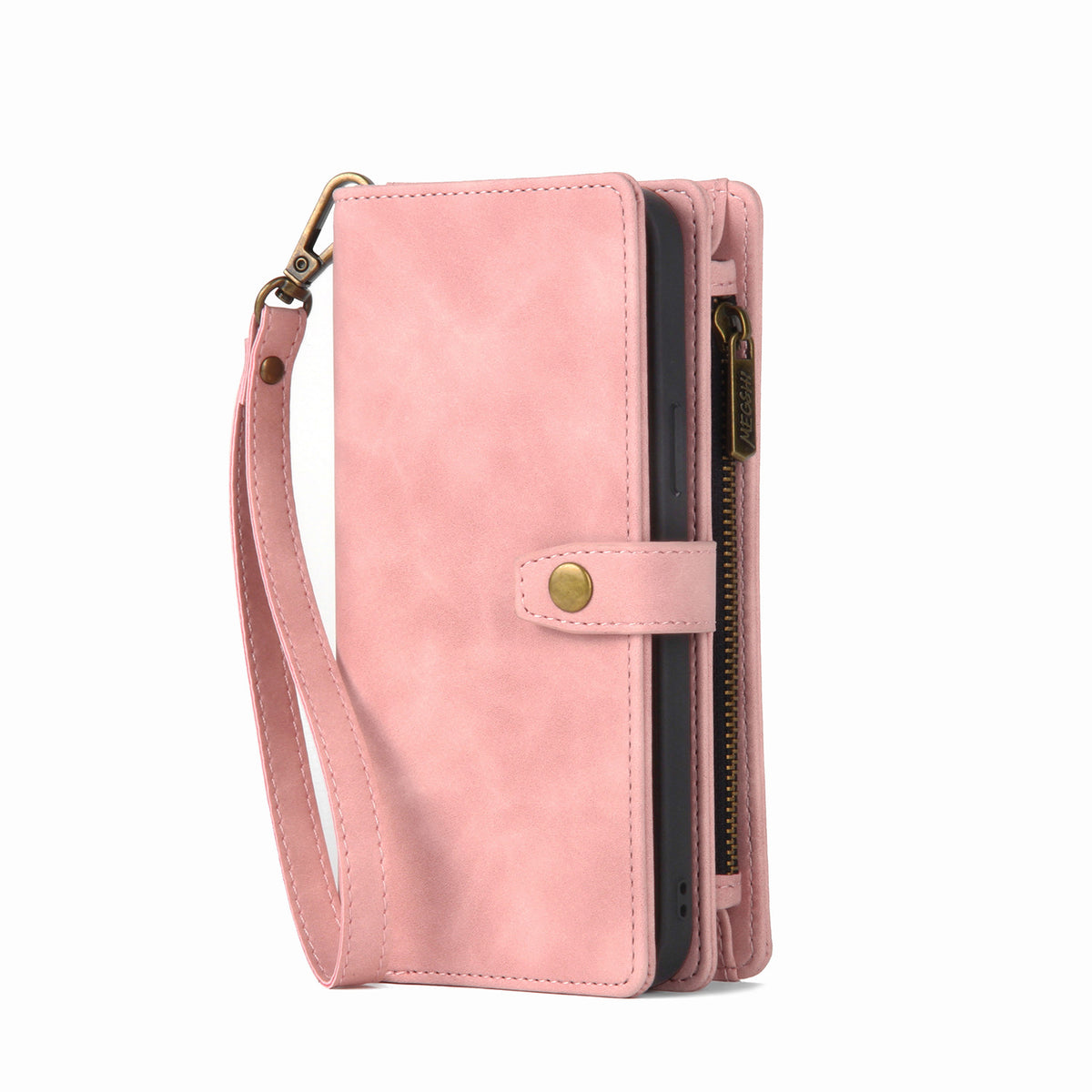 Funda cartera multifunción en PU para iPhone