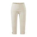 Leggings capri elásticos con abertura lateral