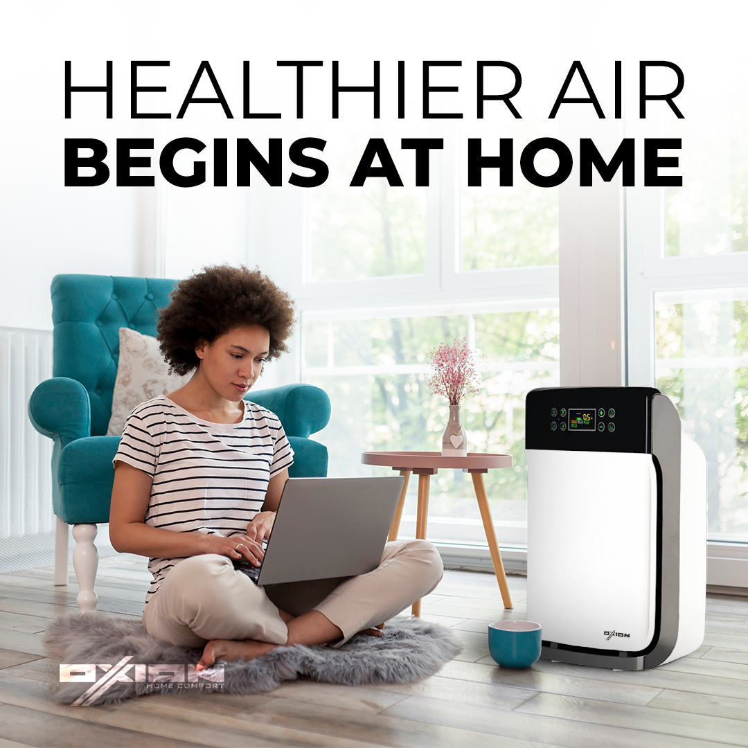 Purificador de aire OXION con filtro H11 y control remoto