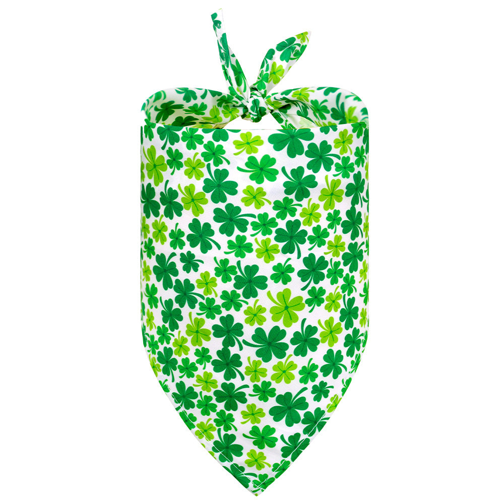 Bandana de tréboles para mascotas