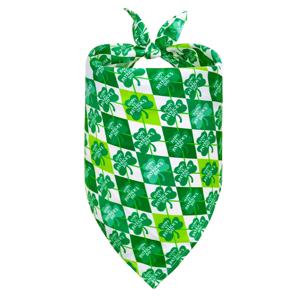 Bandana de tréboles para mascotas