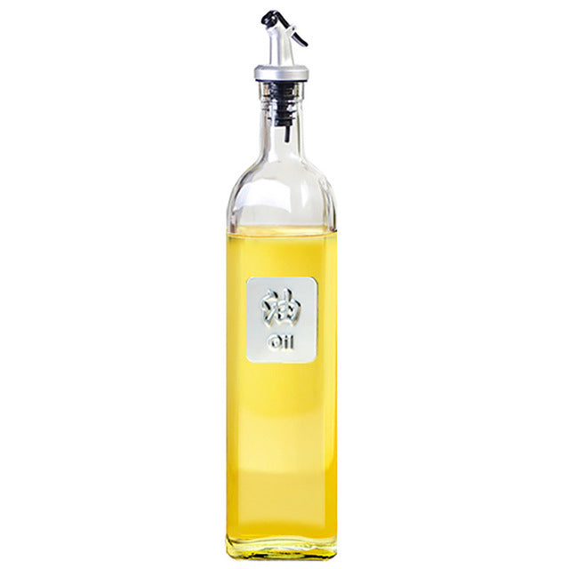 Botella de vidrio para aceite de cocina