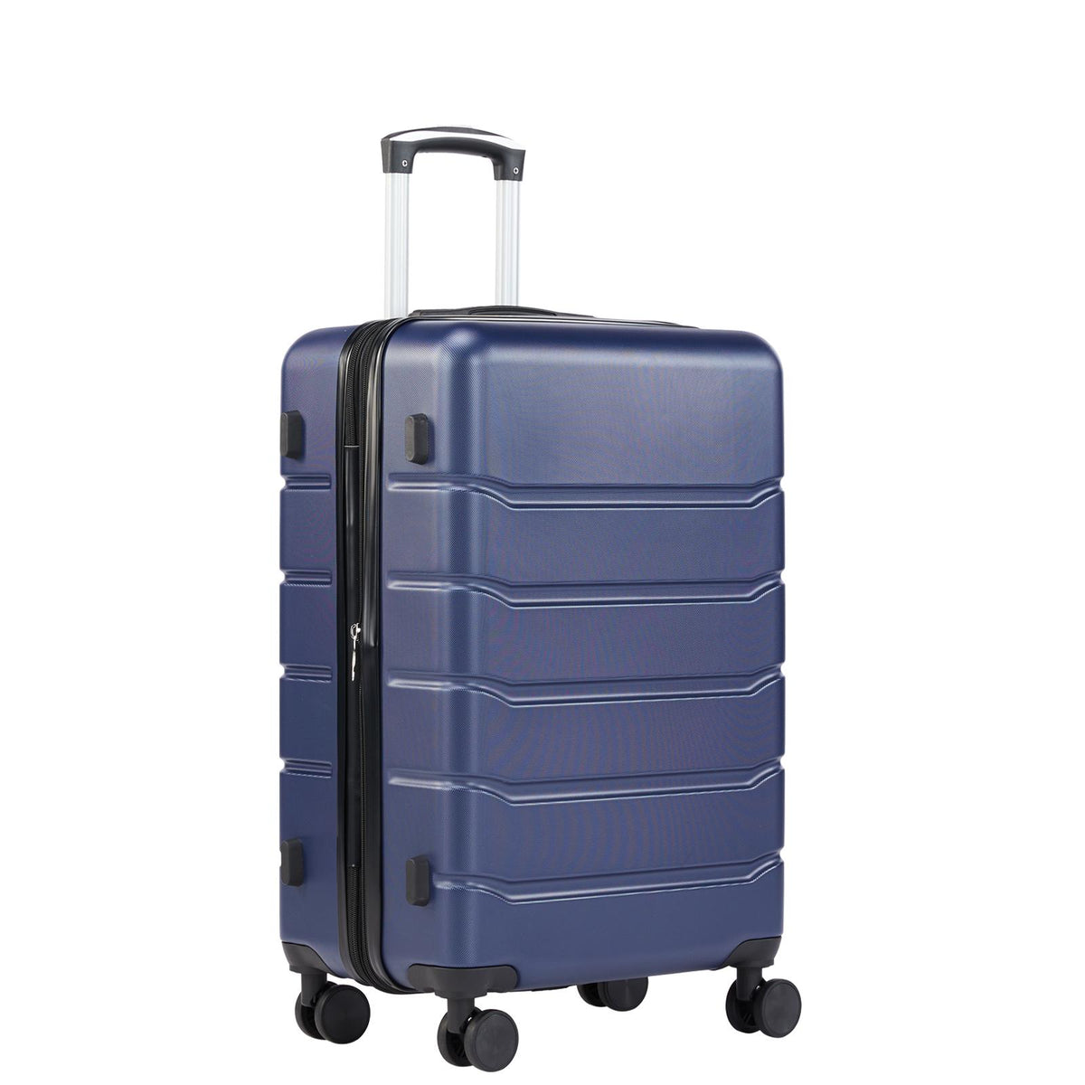Maleta rígida con ruedas giratorias — azul, 20 pulgadas
