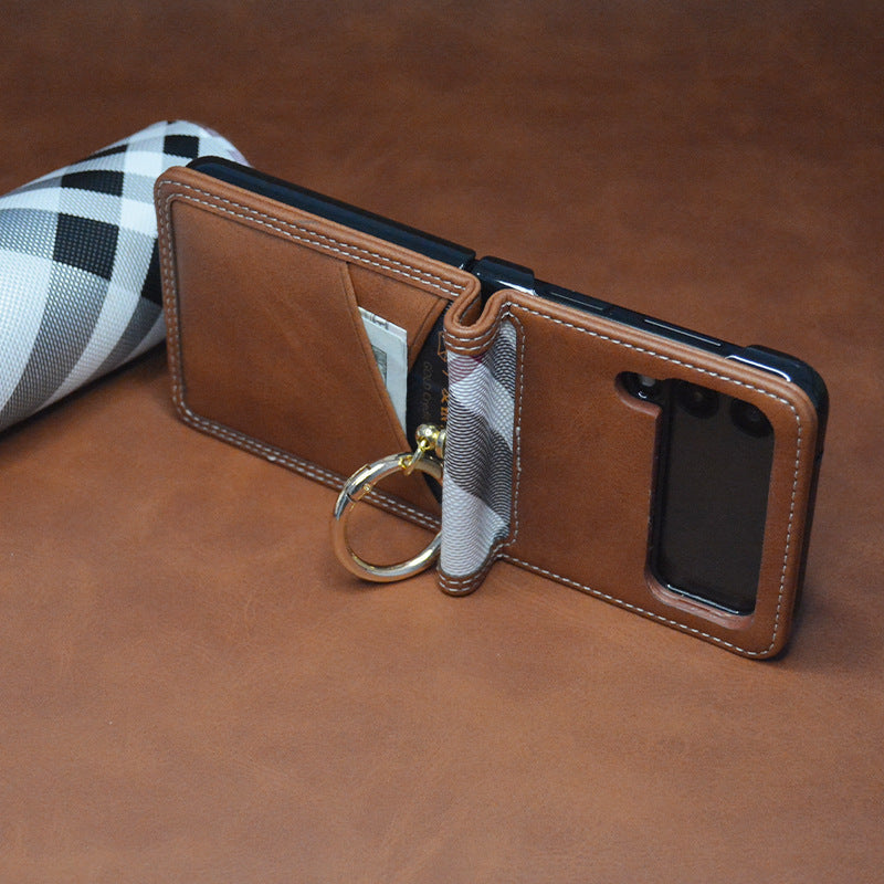 Funda tipo cartera en PU para teléfono plegable