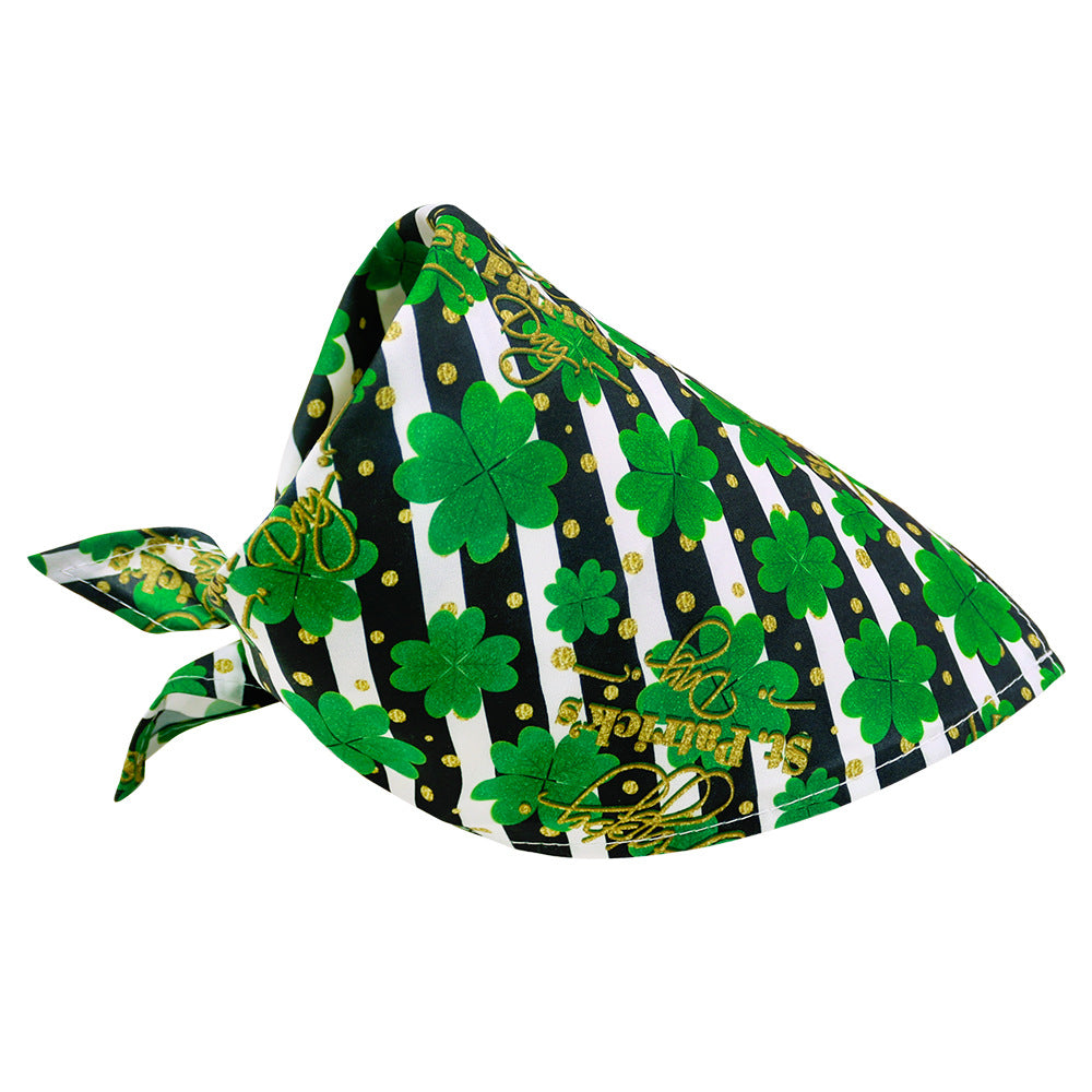 Bandana de tréboles para mascotas