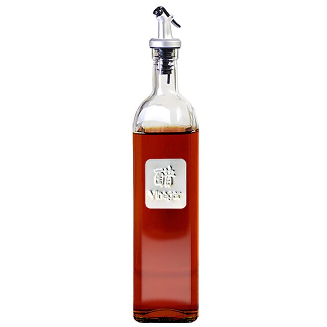 Botella de vidrio para aceite de cocina