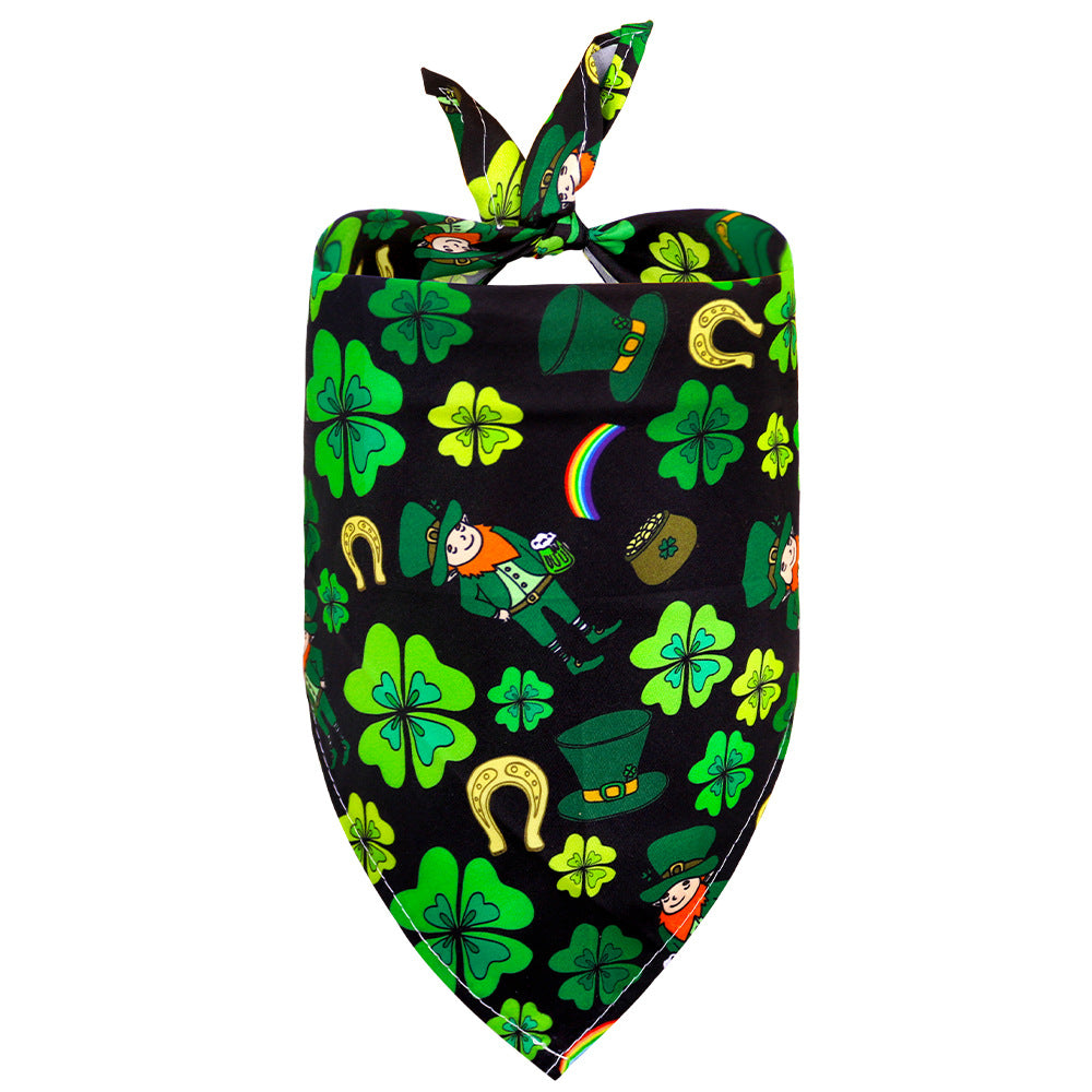 Bandana de tréboles para mascotas