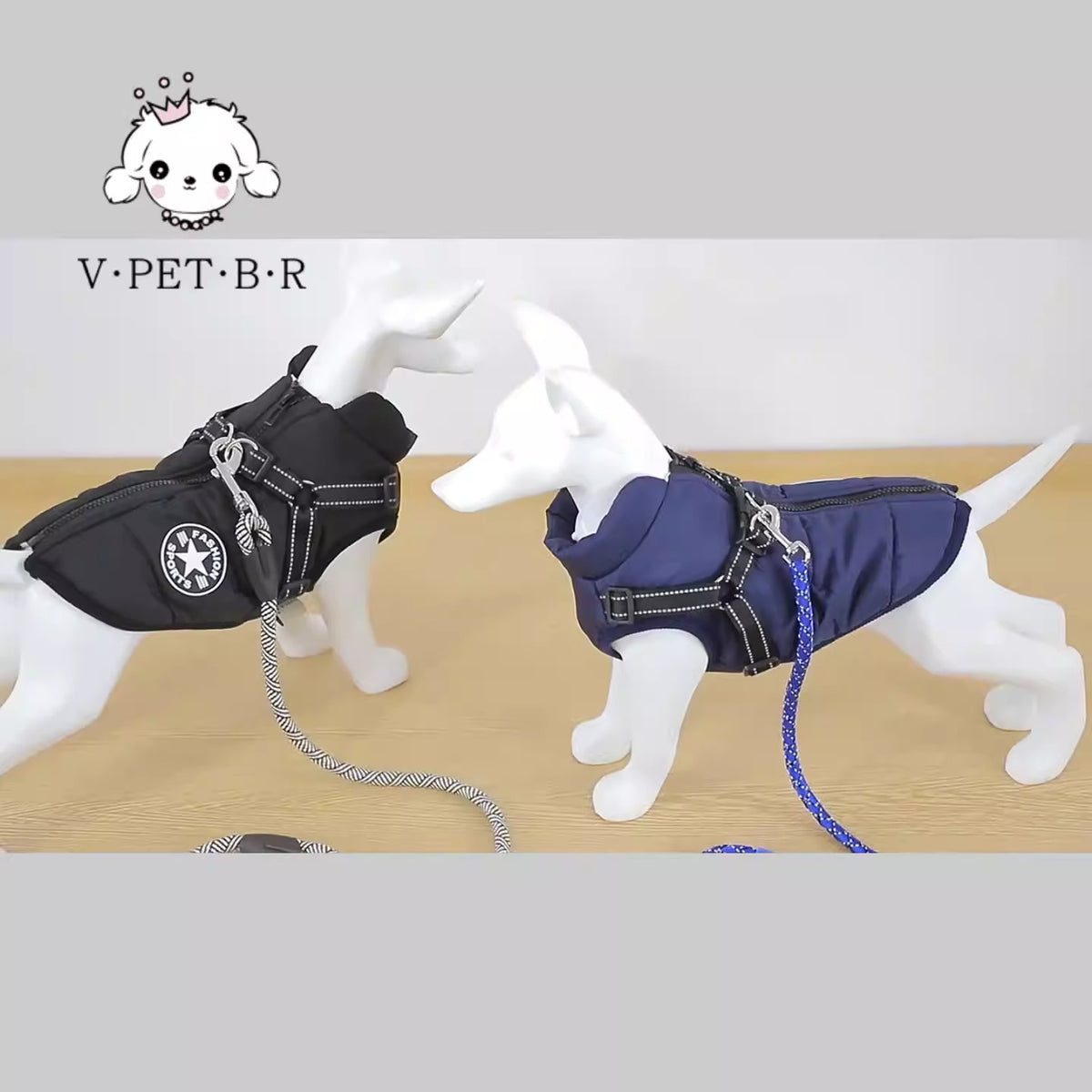 Abrigo de poliéster para perros grandes