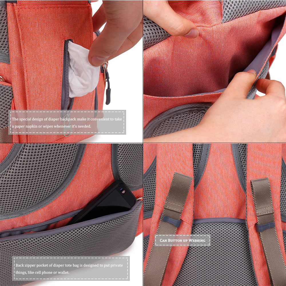 Mochila organizadora para pañales y accesorios