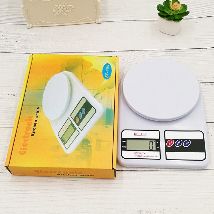 Báscula digital de cocina blanca de hasta 10 kg