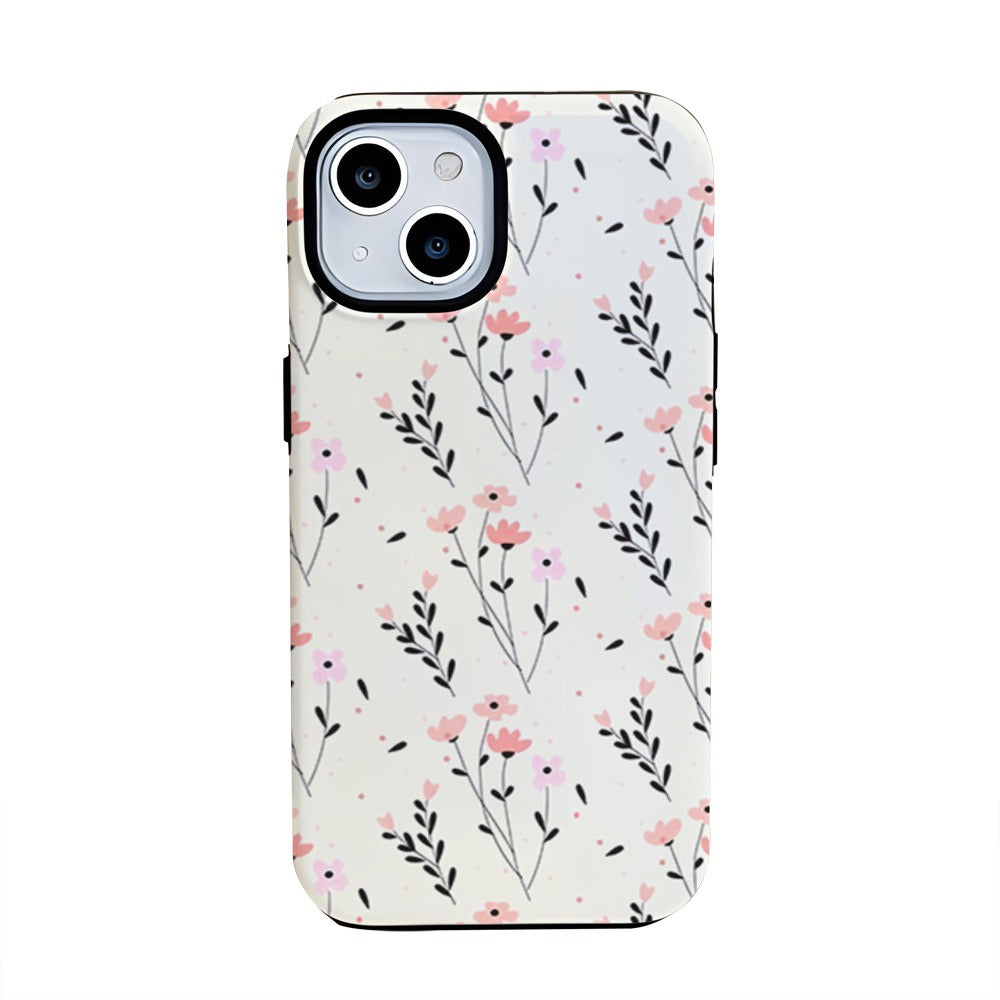 Funda rígida floral para iPhone, diseño GML799
