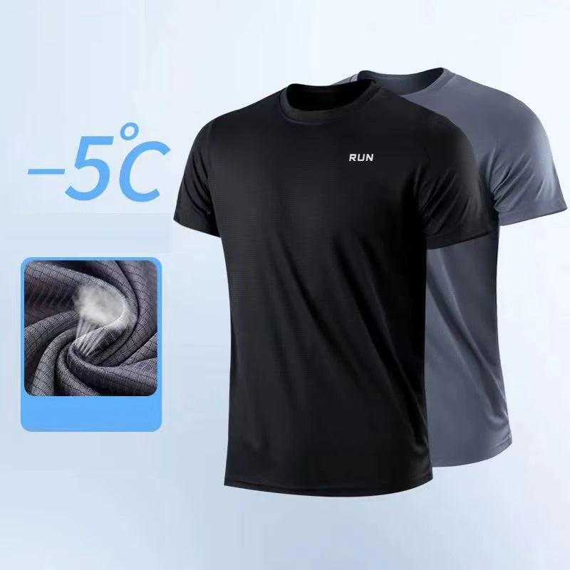 Camiseta deportiva de manga corta para hombre