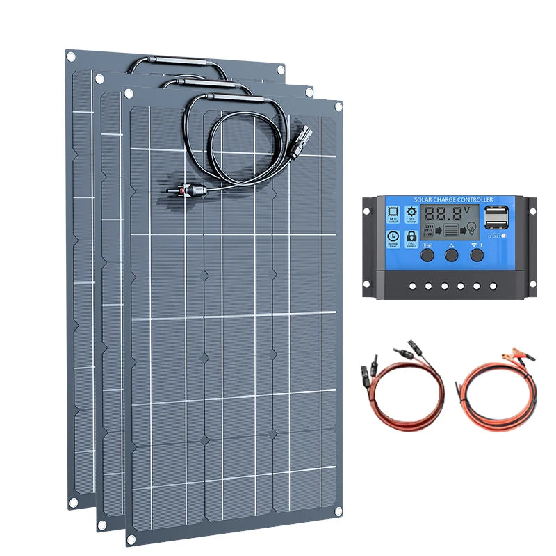 12V 2000W 500W Professional Flexible Solar Panel Heavy Duty Waterproof Bendable Design for RV Boat and Off Grid Power Systems