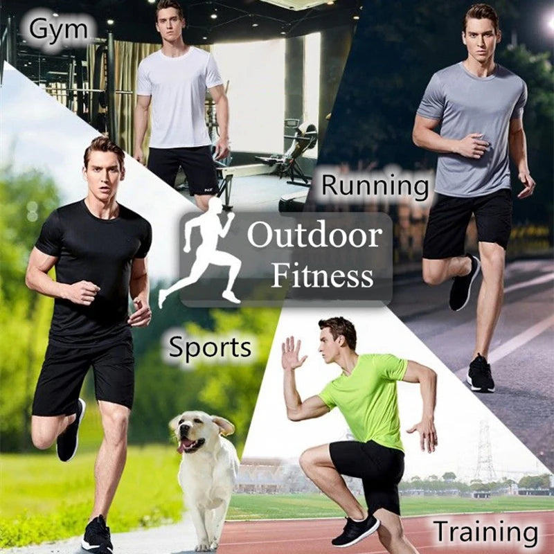Camiseta deportiva de manga corta para hombre