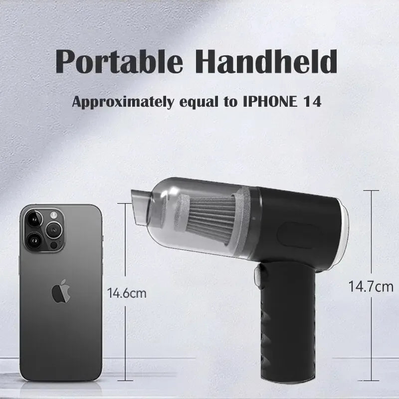 Aspiradora portátil recargable USB para automóvil y hogar
